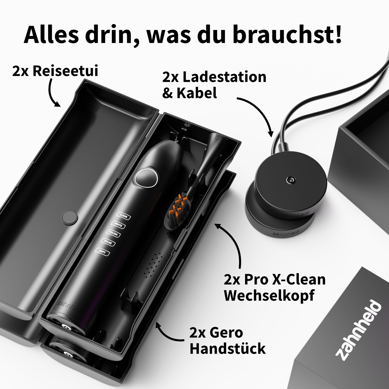 Schallzahnbürste G3 im Doppelpack