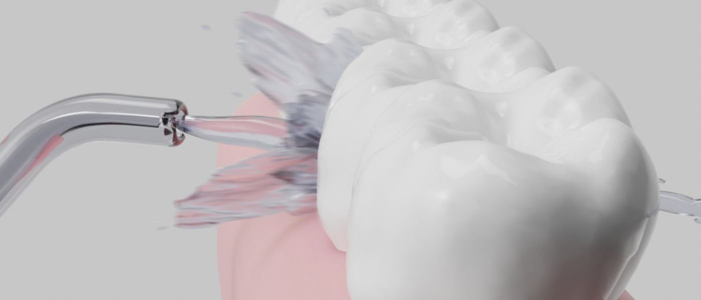 Munddusche Anwendung